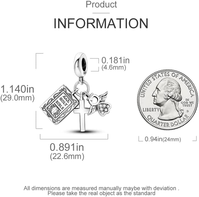 CYCUFF Store 925 Sterling Silver Charms Suitable for Charm Necklaces, Bracelet Pendants Beads Jewellery Gift for Women Family Friends - Image 3
